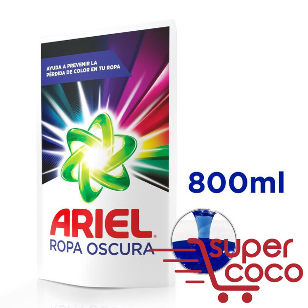 Jabon Liquido Ariel Ropa Oscura Doy 800ml Super Coco 2646