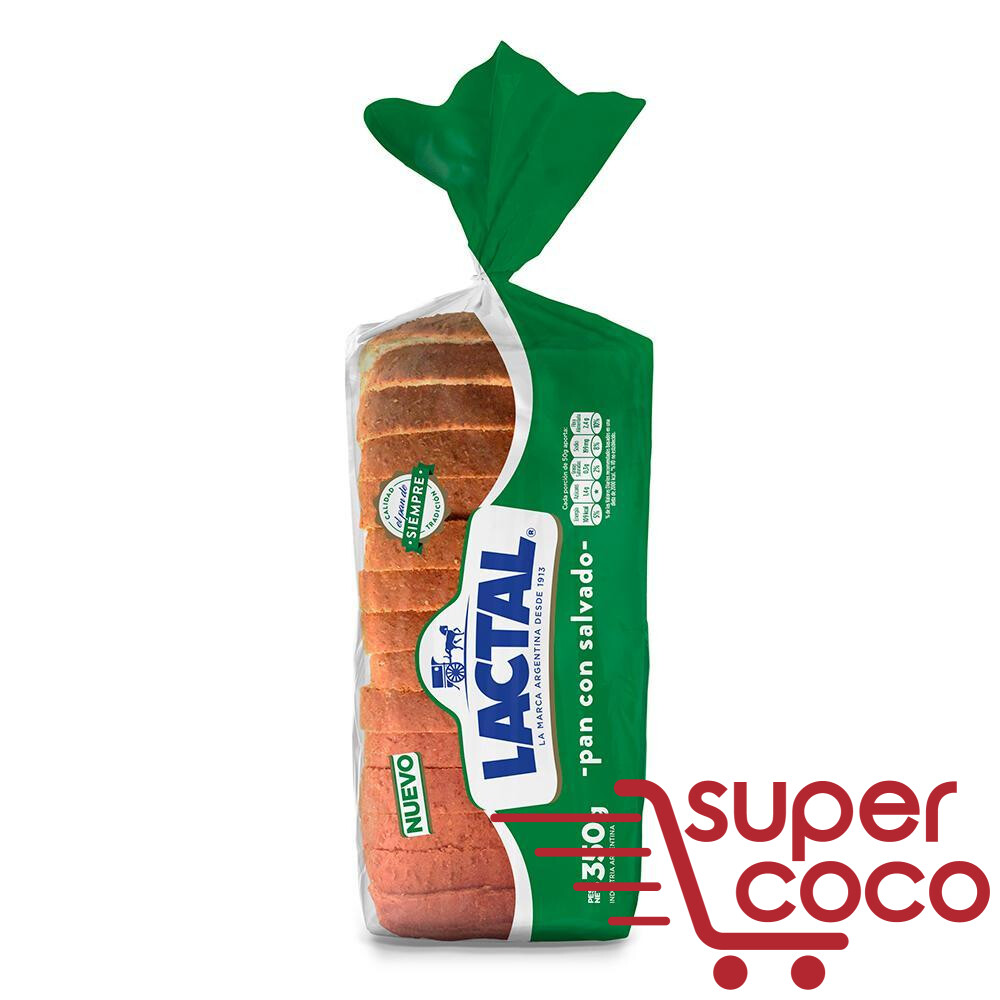 PAN LACTAL DE SALVADO CHICO 330G | Super Coco