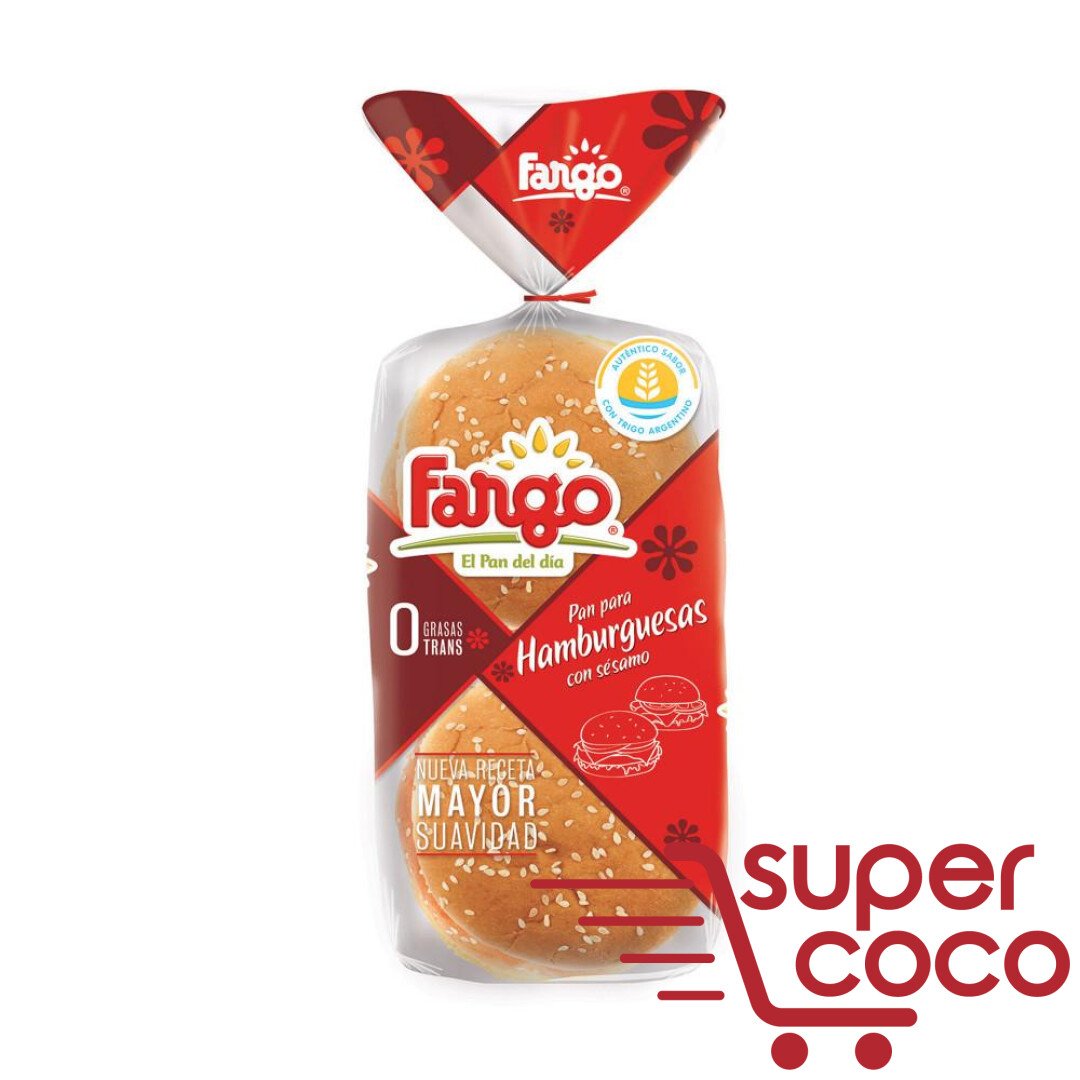 Pan P Hamburguesas Fargo Csesamo 210g Super Coco 2116