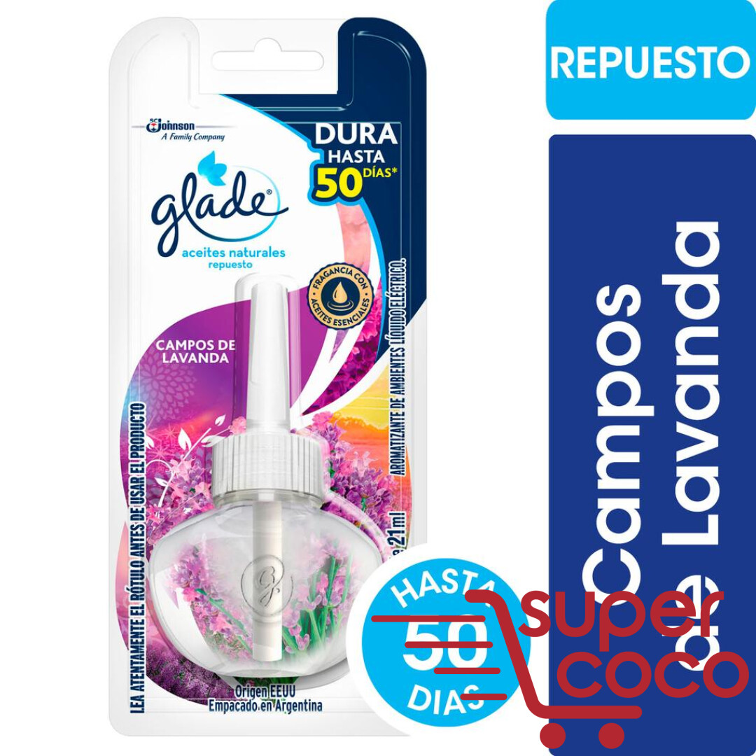 Aceites Naturales Glade Repuesto Campos De Lavanda Super Coco 8712